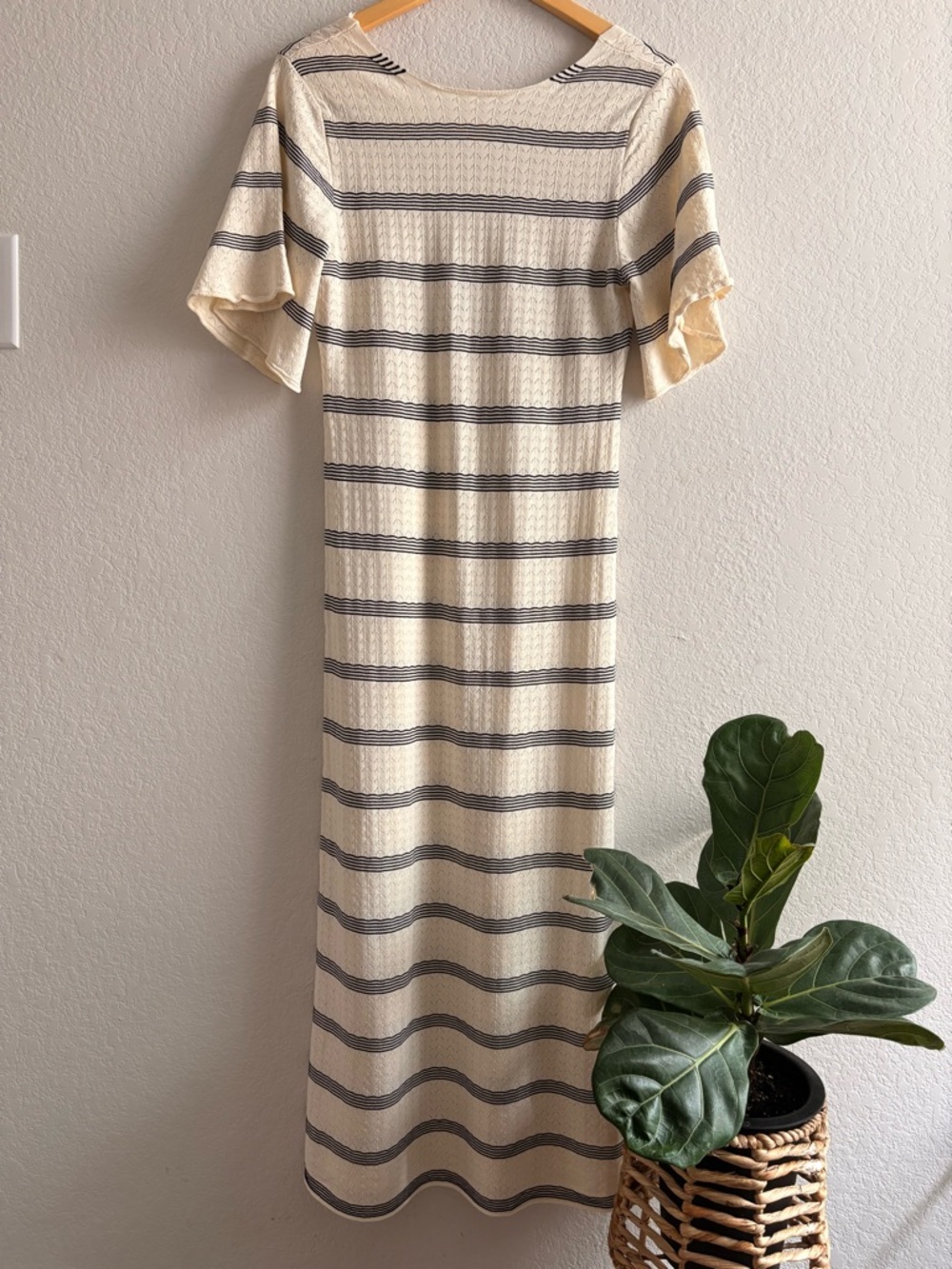 ZARA STRIPED KNIT DRESS STRIPED  Small NWOT